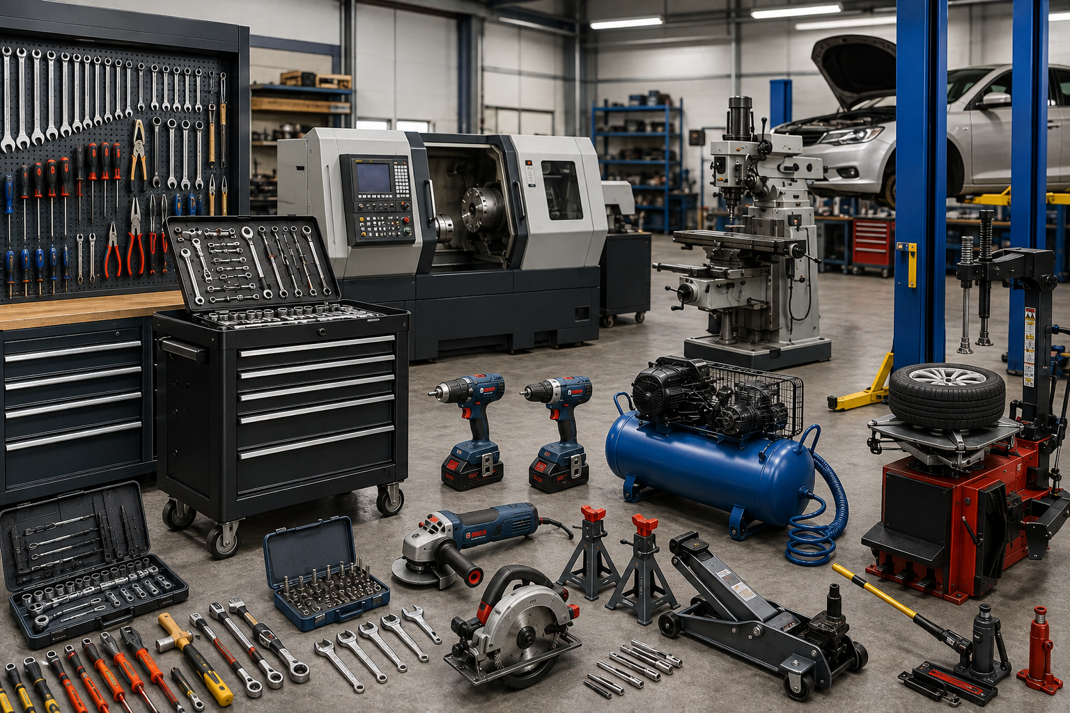 Workshop Equipment Supplier in India | Industrial Workshop Solutions