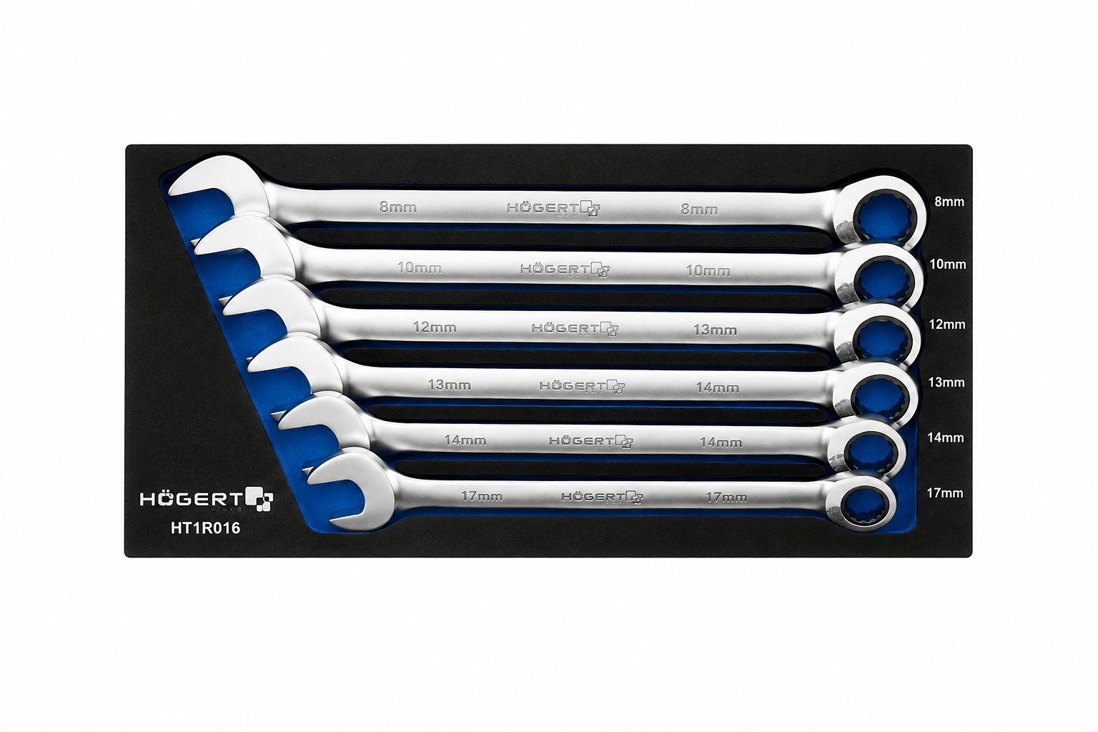 HOGERT HT7G121 Combination spanner set, 6 pcs