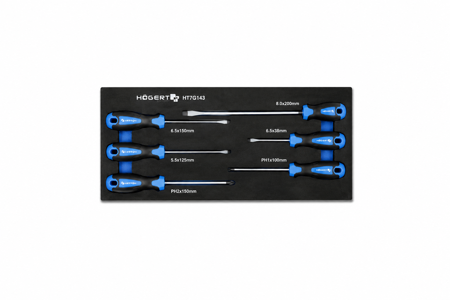 HOGERT HT7G133 Screwdrivers set, 6 pcs