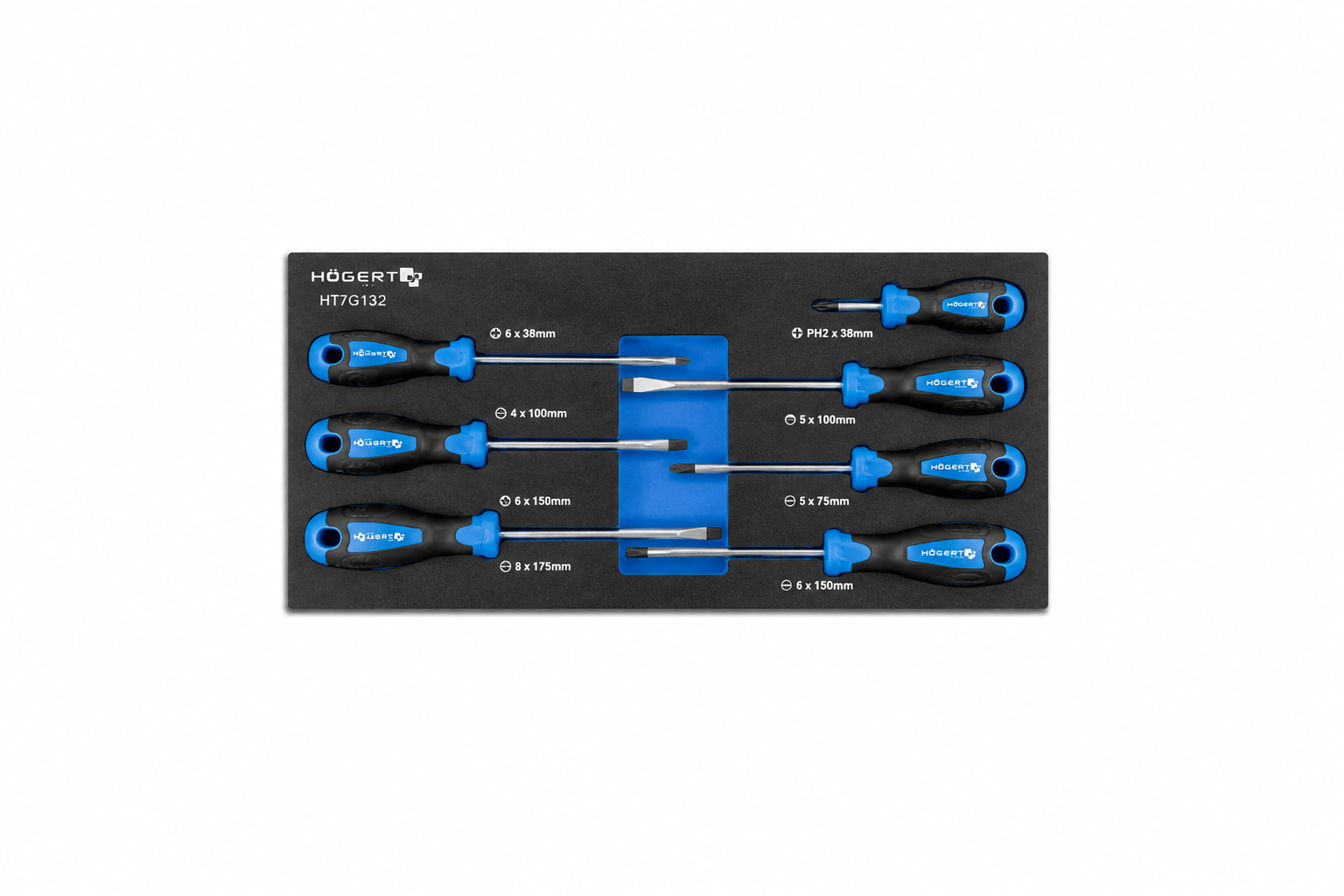 HOGERT HT7G152 Screwdriver set, 7 pcs.