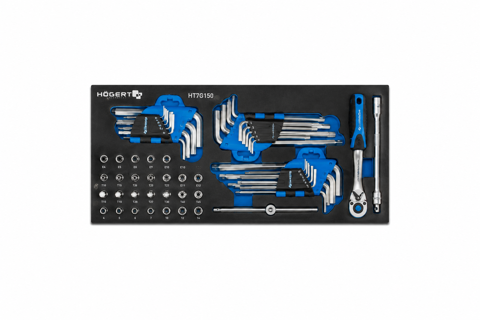 HOGERT HT7G153 Hex wrenches set, 53 pcs.