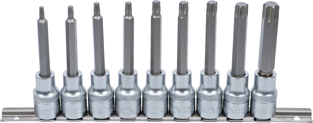 BGS Technic 5177 – 9-Piece 1/2" Torx Bit Socket Set