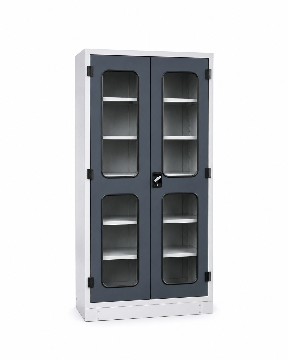 Premium Double Door Glass Storage Cabinet