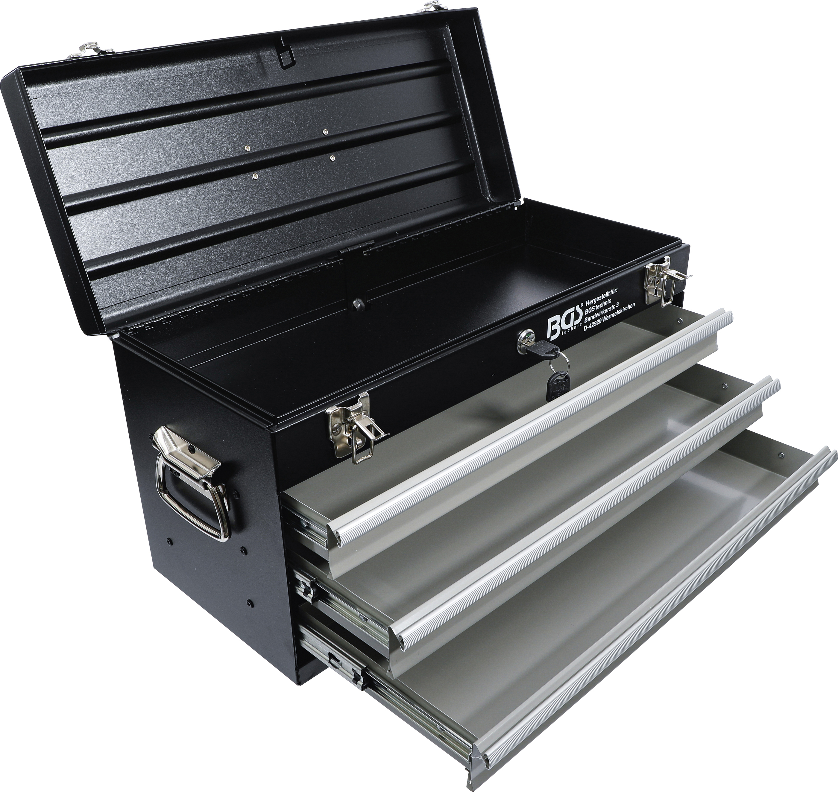 BGS Technic 3312 – Metal Tool Case with 3 Drawers