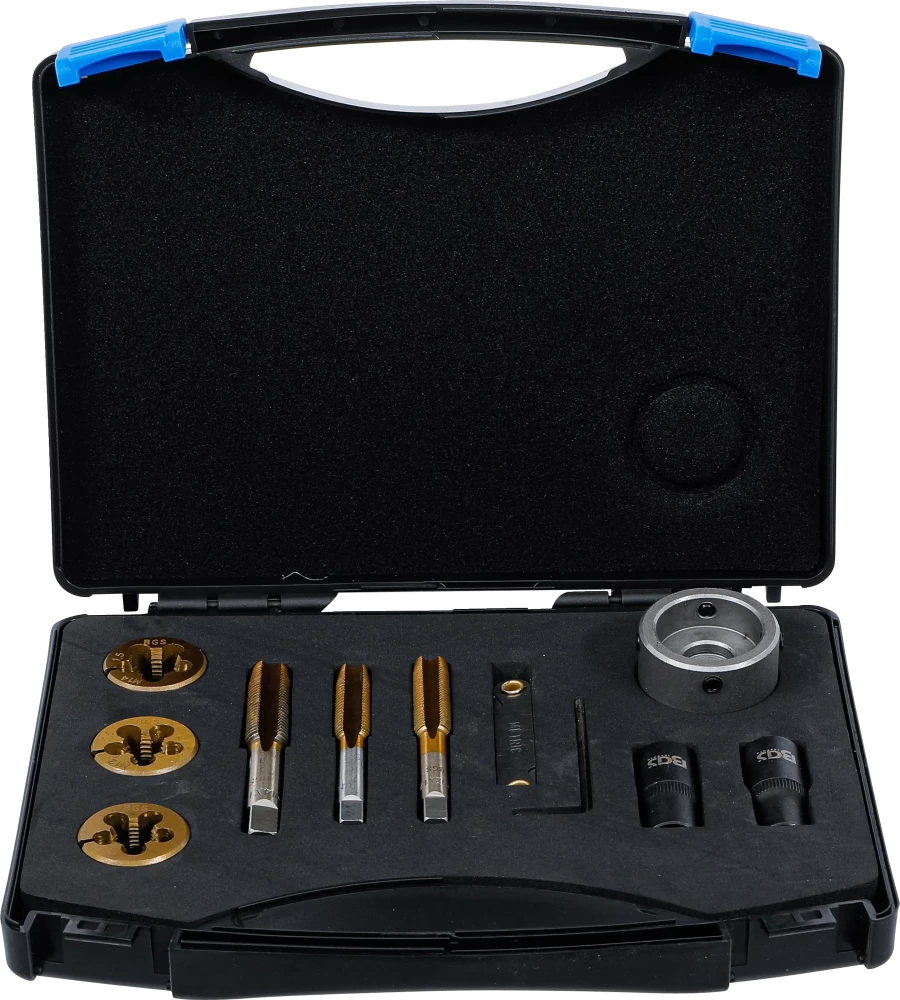 BGS Technic 71039 – 12-Piece Wheel Stud & Nut Thread Repair Set