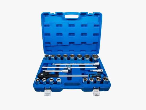 BGS Technic 1207 3/4" Drive Socket Set 19–50 mm, 21 Pieces