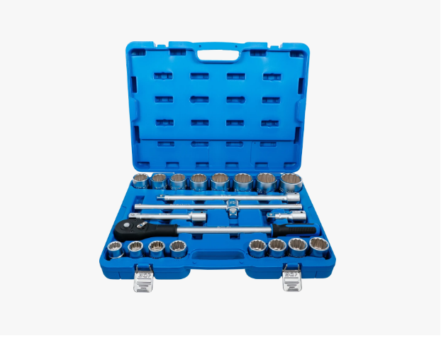 BGS Technic 1107 1/2" Drive Socket Set 10–32 mm, 24 Pieces