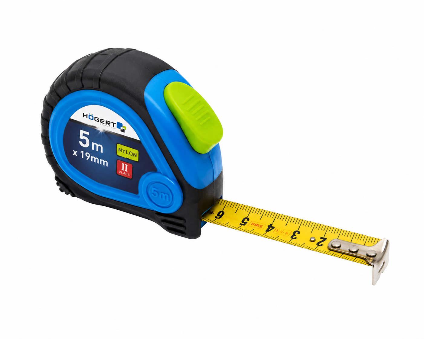 HOGERT HT4M423 Tape measure 3 m x 16 mm, MID certified, teflon-coated blade