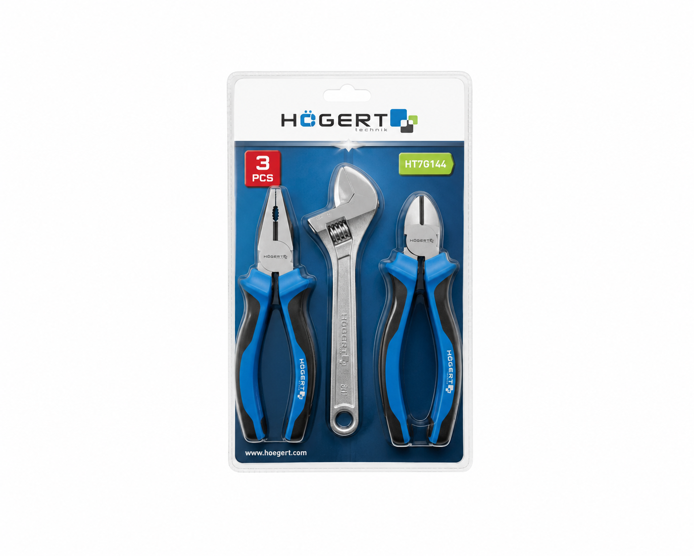 HOGERT HT7G144 Tool set, 3 pcs