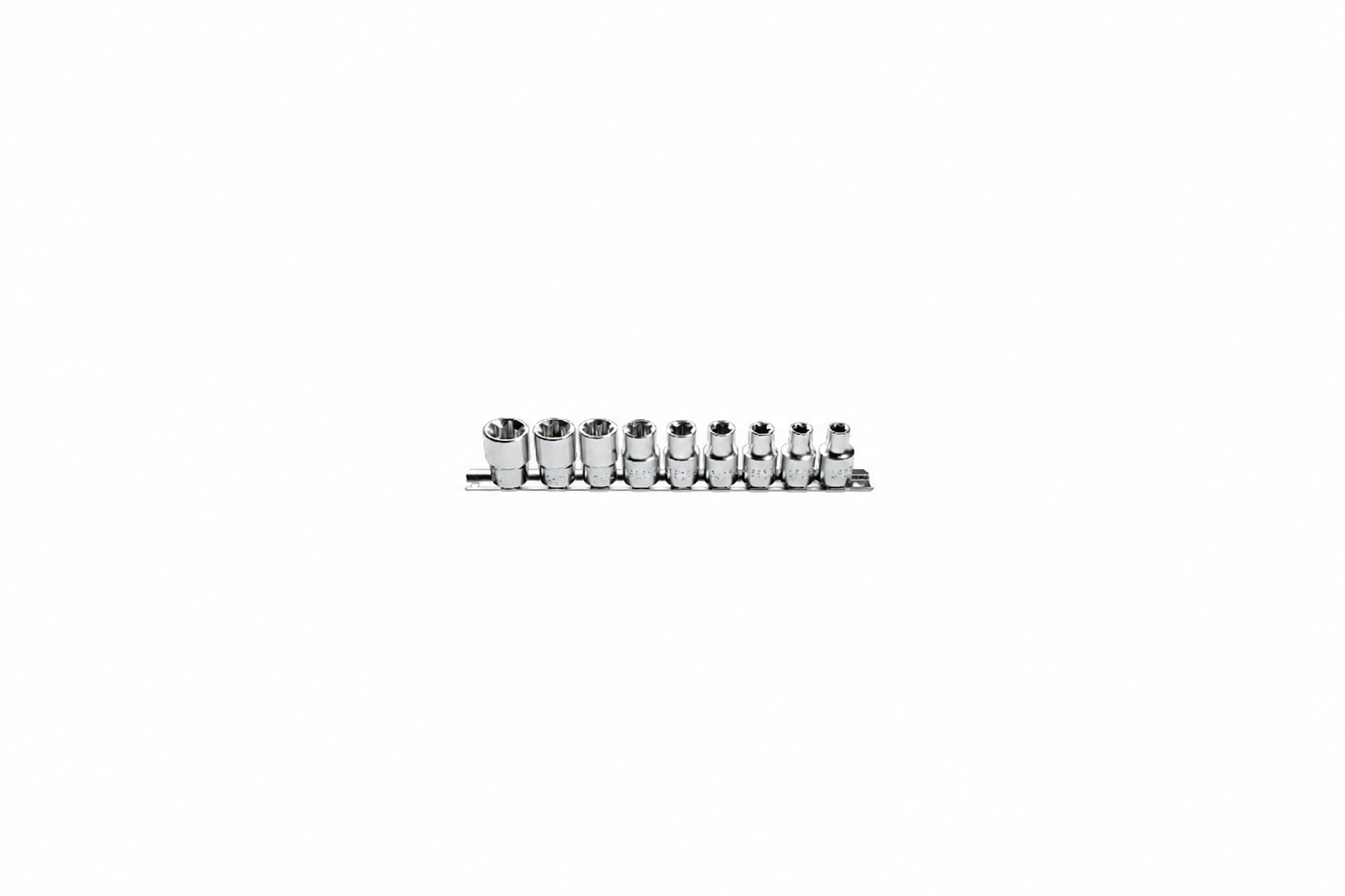 HOGERT HT1A880 Torx bit socket set 1/2", 9 pcs, CrV50BV30