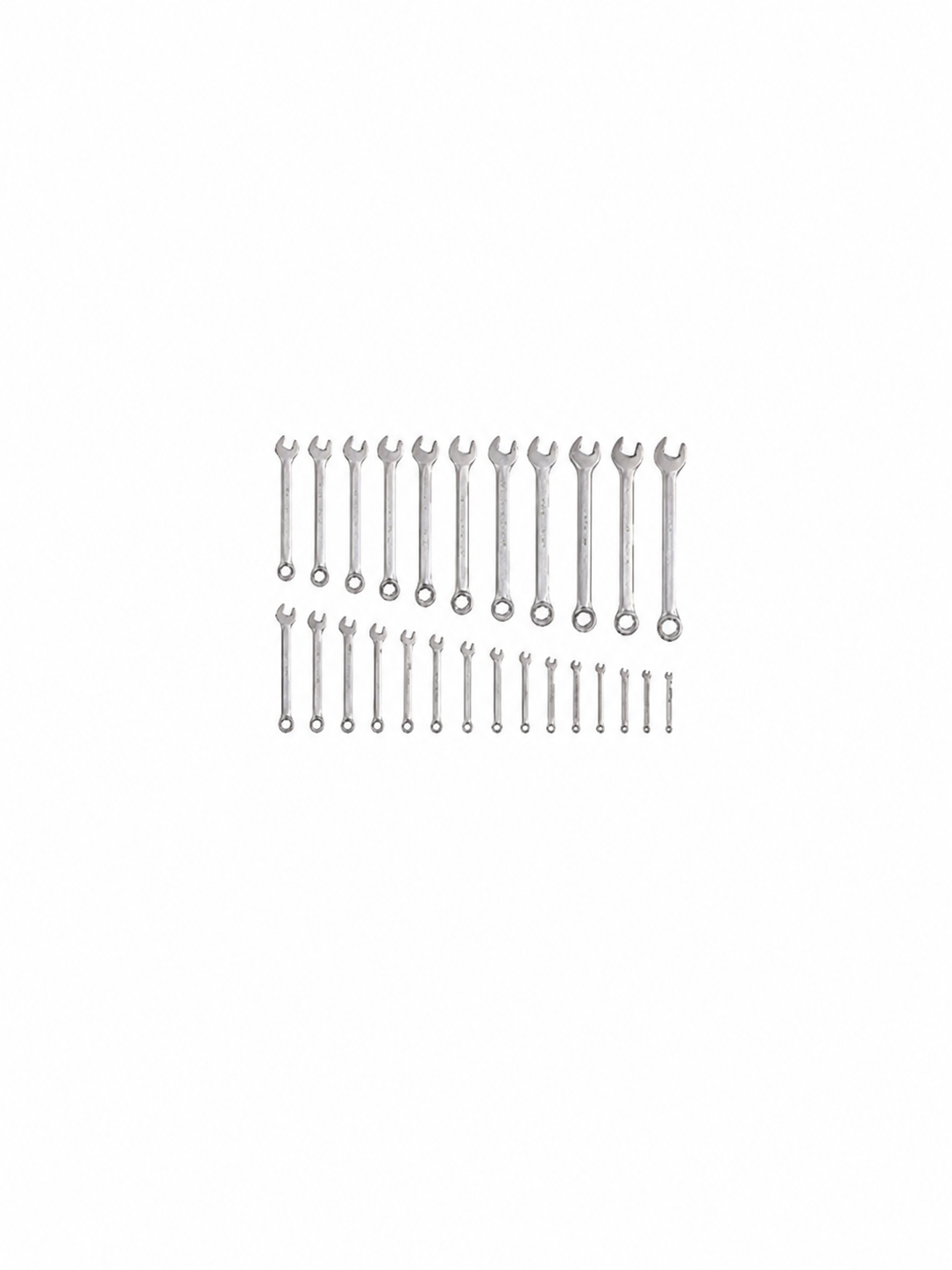 HOGERT HT1W496 Combination spanners set, 26 pcs, 6-32 mm, CrV, DIN 3113
