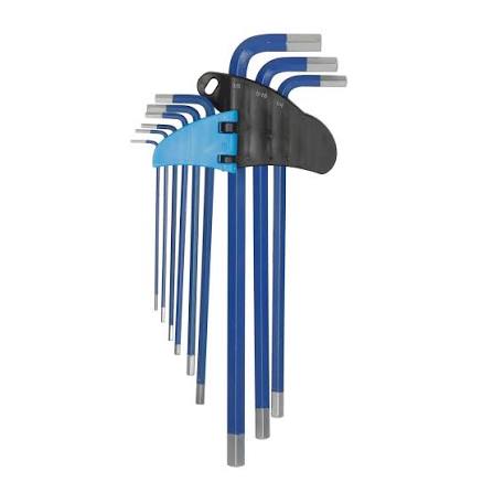 HOGERT HT1W804 9- piece ball-end hex keys set, CrV steel