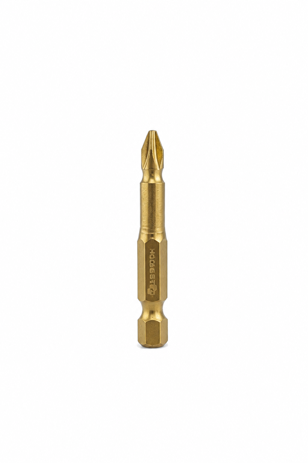 HOGERT HT1S392 Screwdriver bit, PH2 50 mm, S2 steel, titanium coated, 2- piece blister