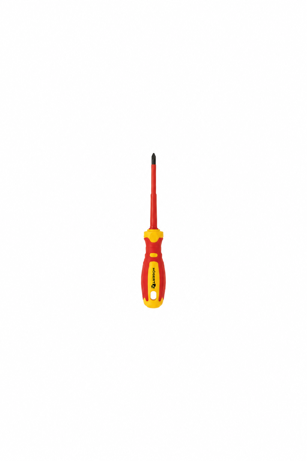"HOGERT HT1S973 Terminal screwdriver, PH1/SL5 100 mm, 1000 V, CrMo steel"
