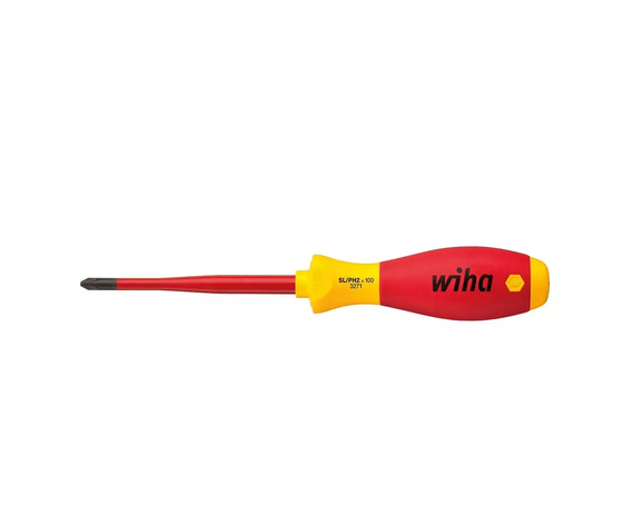 WIHA 35502 Screwdriver SL/PH1, 80 mm Blade, 191 mm Overall Length